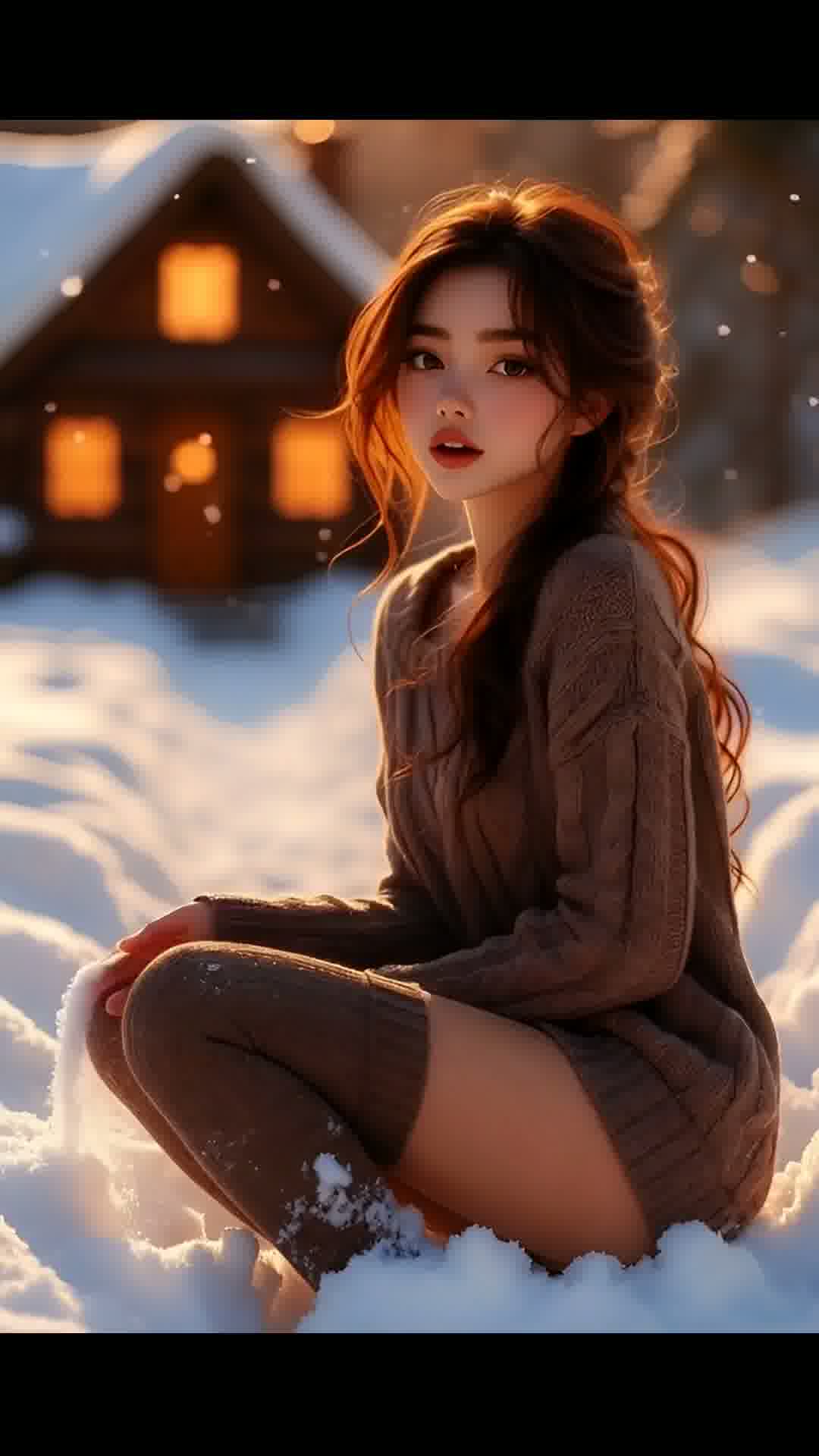 The cold makes me hold myself a little tighter.