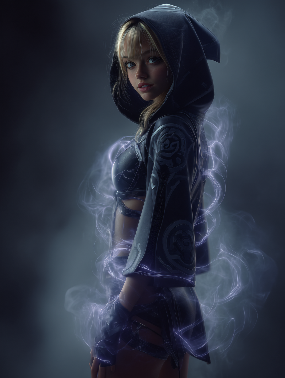 Chloe & Eve step into the circle.